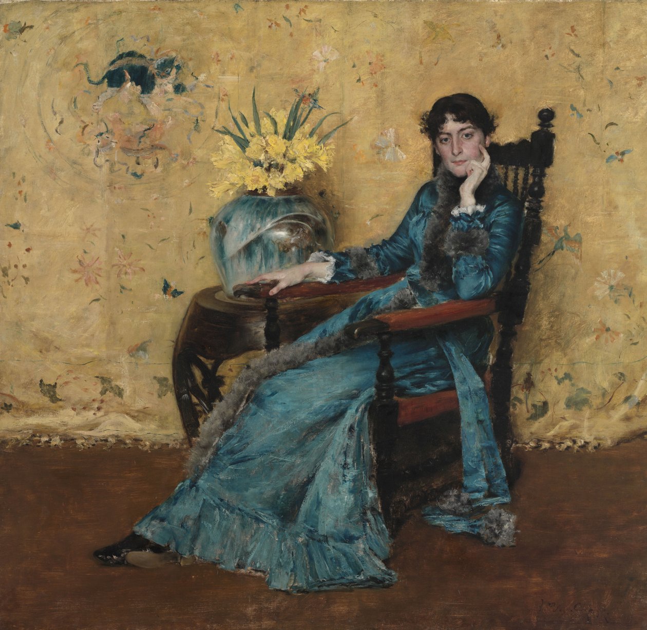 Dora Wheelerin muotokuva, 1882-83 tekijältä William Merritt Chase