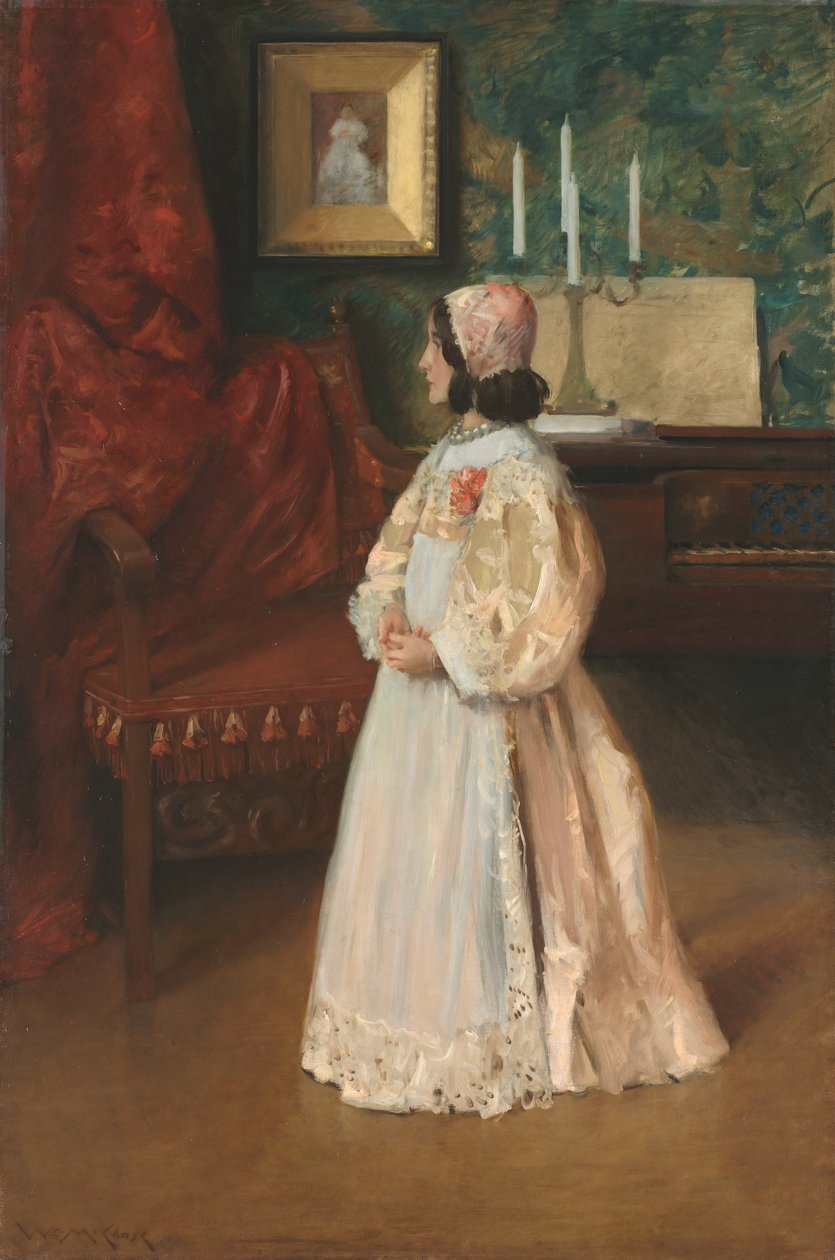 Muotokuva tyttäreni Liisasta, n. 1895 (öljy kankaalle) tekijältä William Merritt Chase
