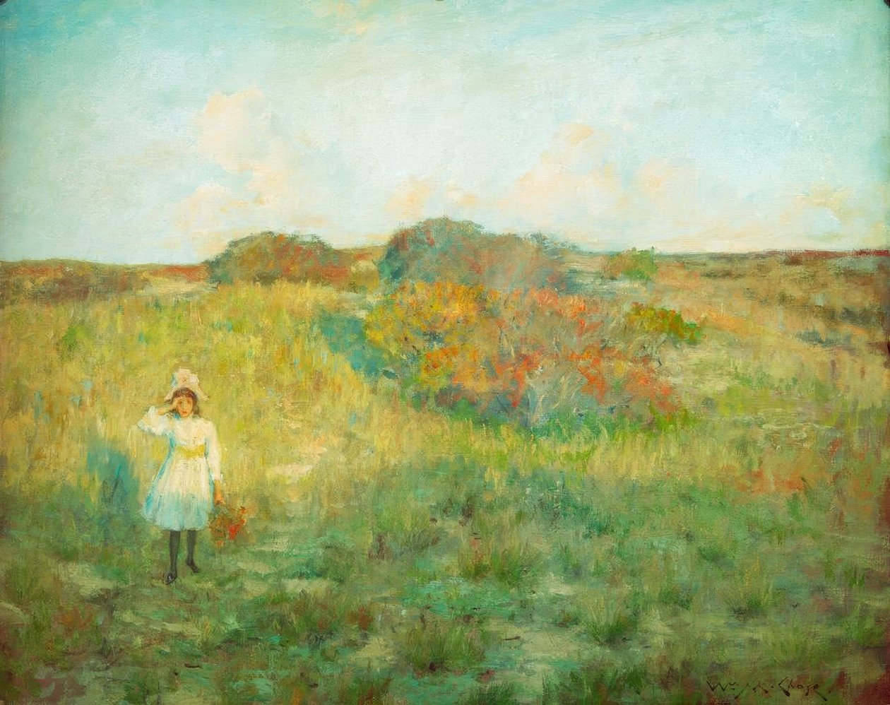 Auringonlasku Shinnecockissa tekijältä William Merritt Chase