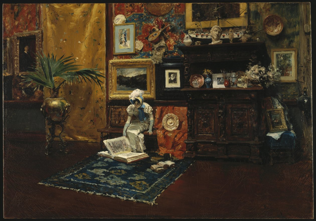 Ateljeen sisäkuva tekijältä William Merritt Chase