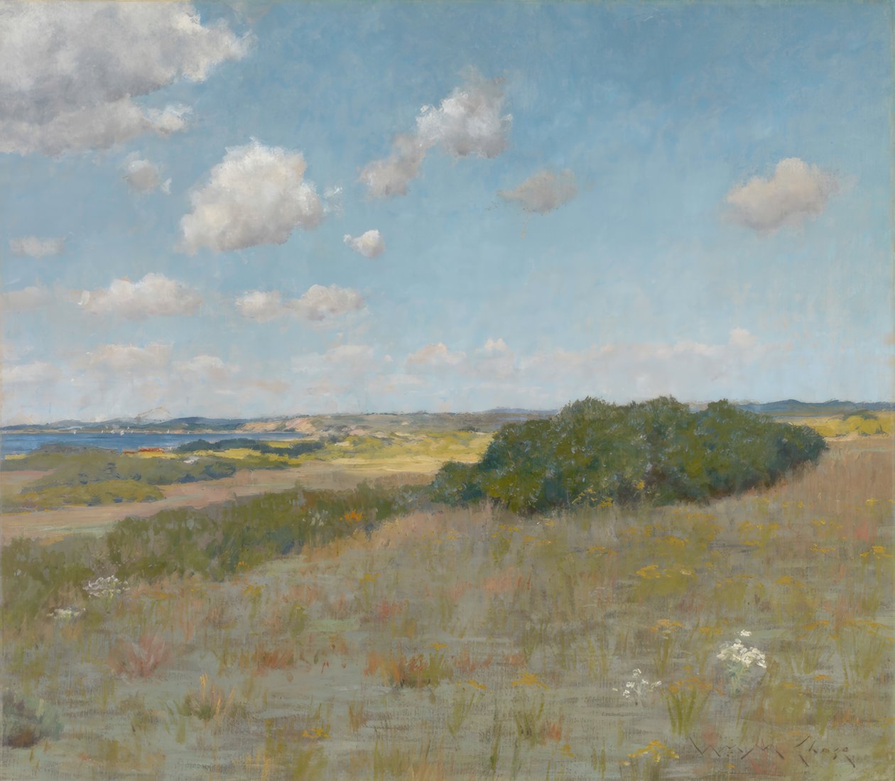 Auringonvalo ja varjo, Shinnecock Hills tekijältä William Merritt Chase