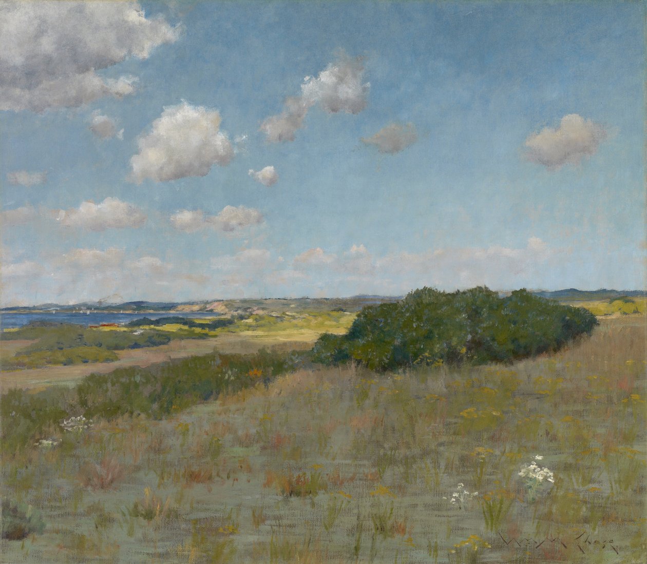 Sunlight and Shadow, Shinnecock Hills, n. 1895 (öljy kankaalle) tekijältä William Merritt Chase