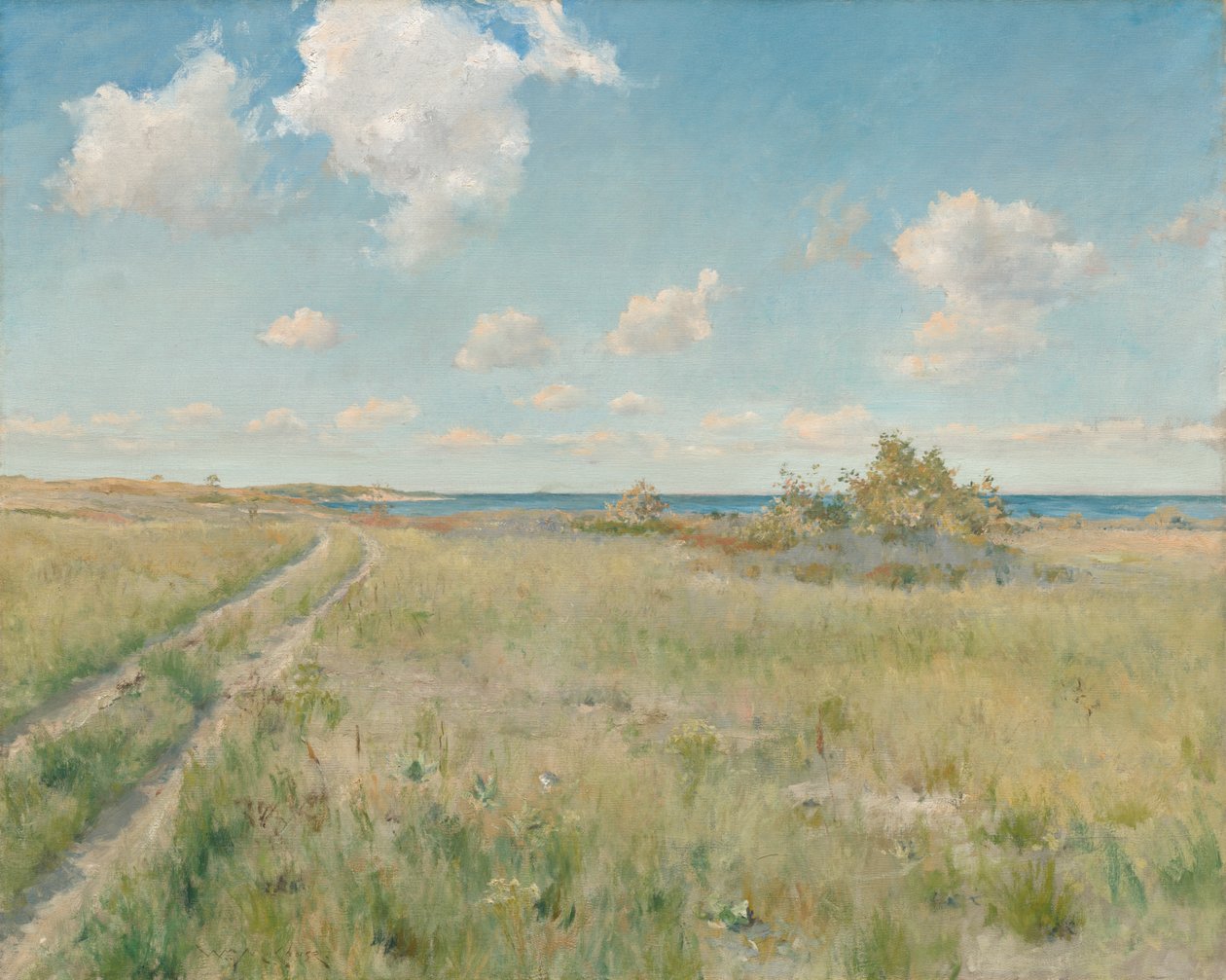 Vanha tie merelle, n. 1893. tekijältä William Merritt Chase