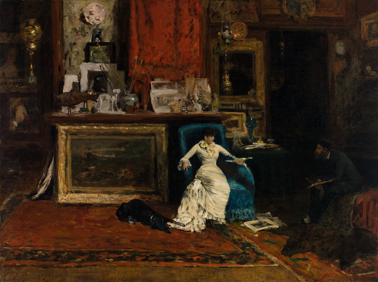 Léonard Renoir, taiteilijan isä tekijältä William Merritt Chase
