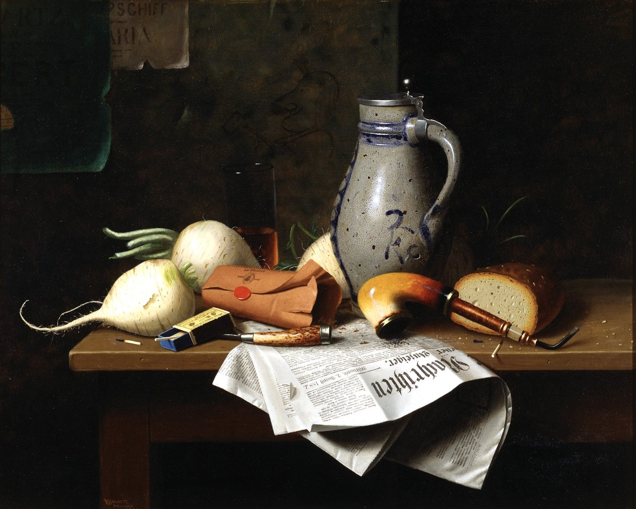 Münchenin asetelma tekijältä William Michael Harnett