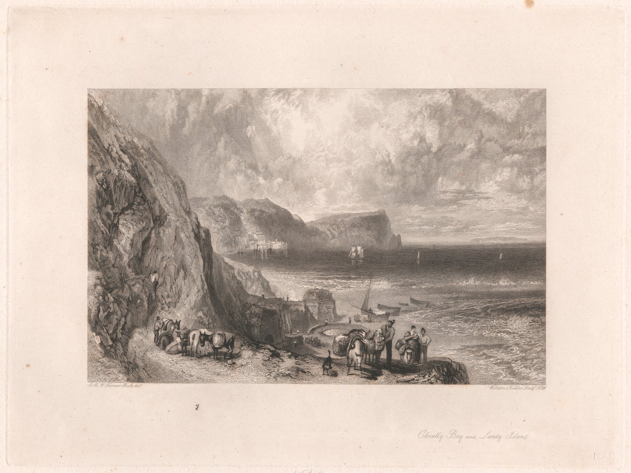 Clovelly Bay ja Lundy Island tekijältä William Miller