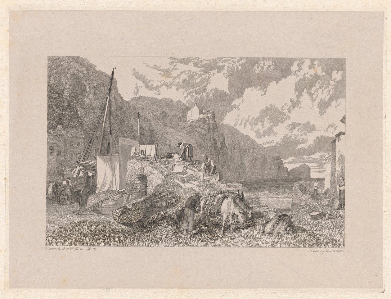 Combe-Martin, Devonshire tekijältä William Miller