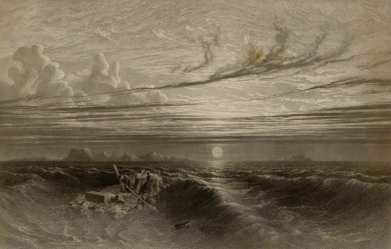 Auringonlasku merellä myrskyn jälkeen tekijältä William Miller