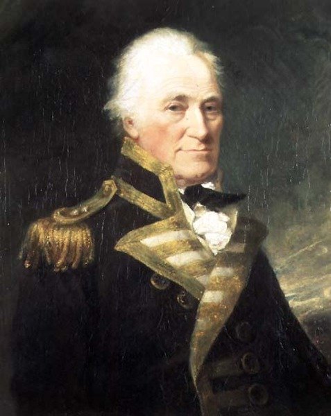 Vara-amiraali John Hunterin muotokuva tekijältä William Mineard Bennett