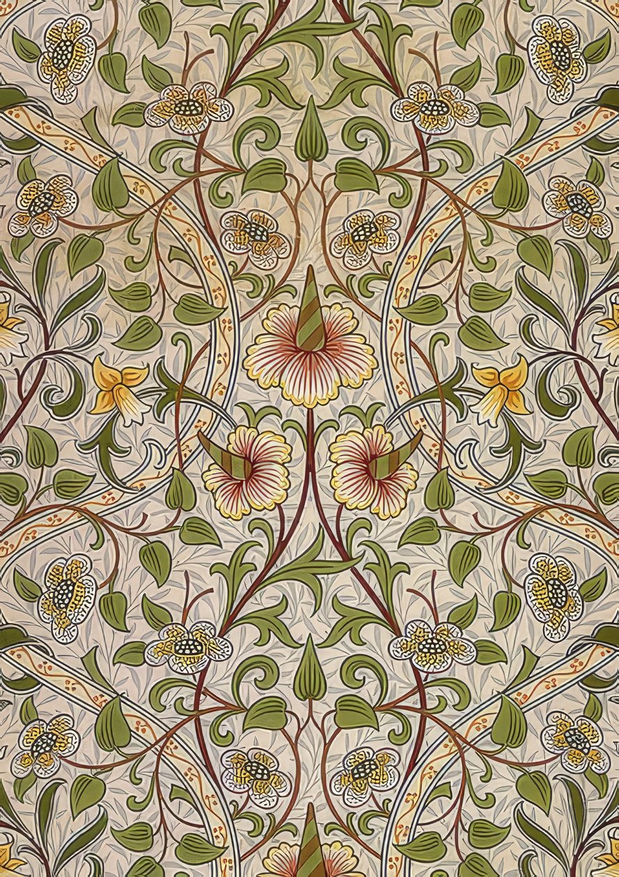 Koristeellinen kangas. 1876-90 tekijältä William Morris