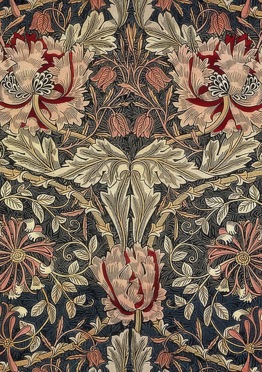 Koristeellinen kangas. 1876-90 tekijältä William Morris