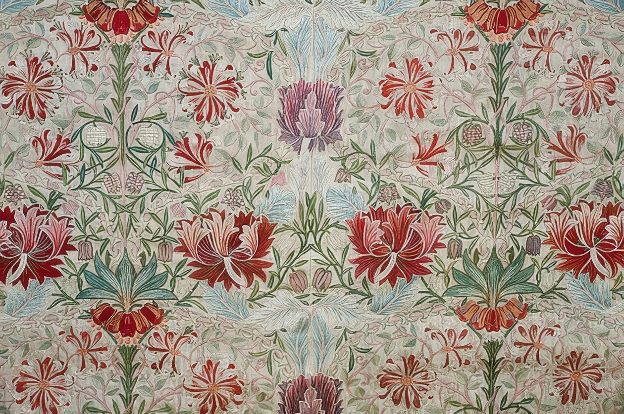 Koristeellinen kangas. 1880 tekijältä William Morris