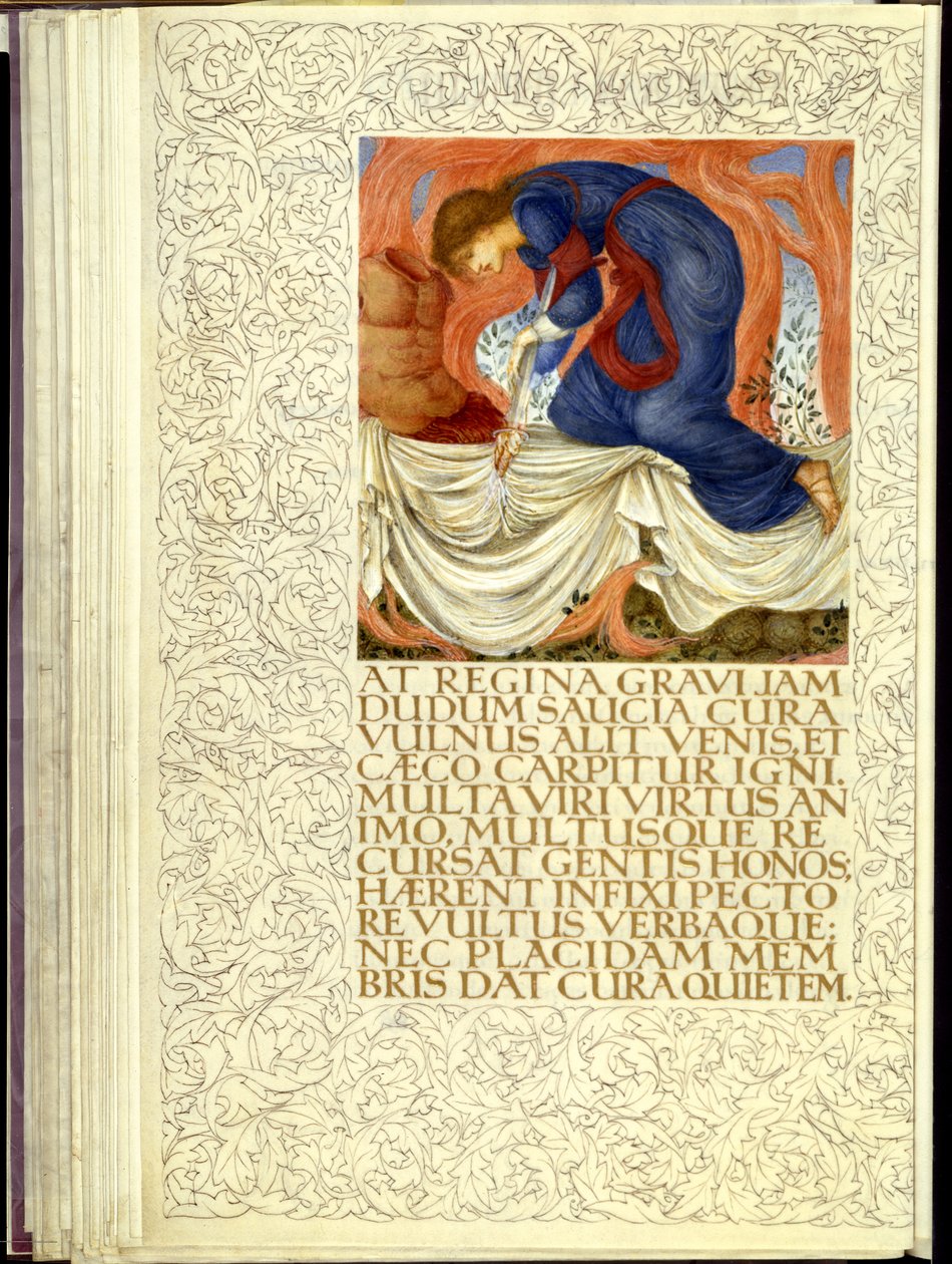 Dido puukotti itseään, Virgiliuksen "Aeneis" IV kirjan avaaminen tekijältä William Morris