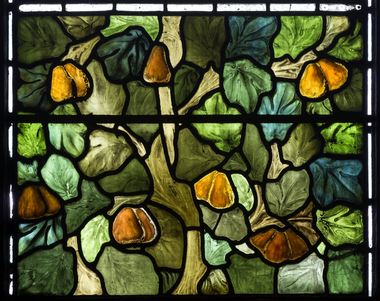 Foliage Detail, 1879 (lasimaalauksia) tekijältä William Morris