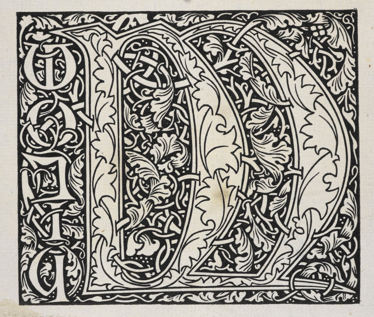 Alkuperäinen, mustavalkoinen. tekijältä William Morris