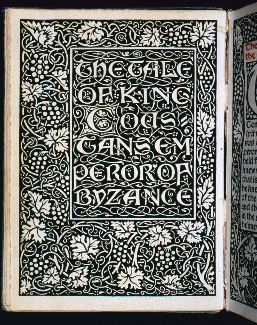 Nimisivu julkaisusta The Tale of the Keisar, 1894 tekijältä William Morris