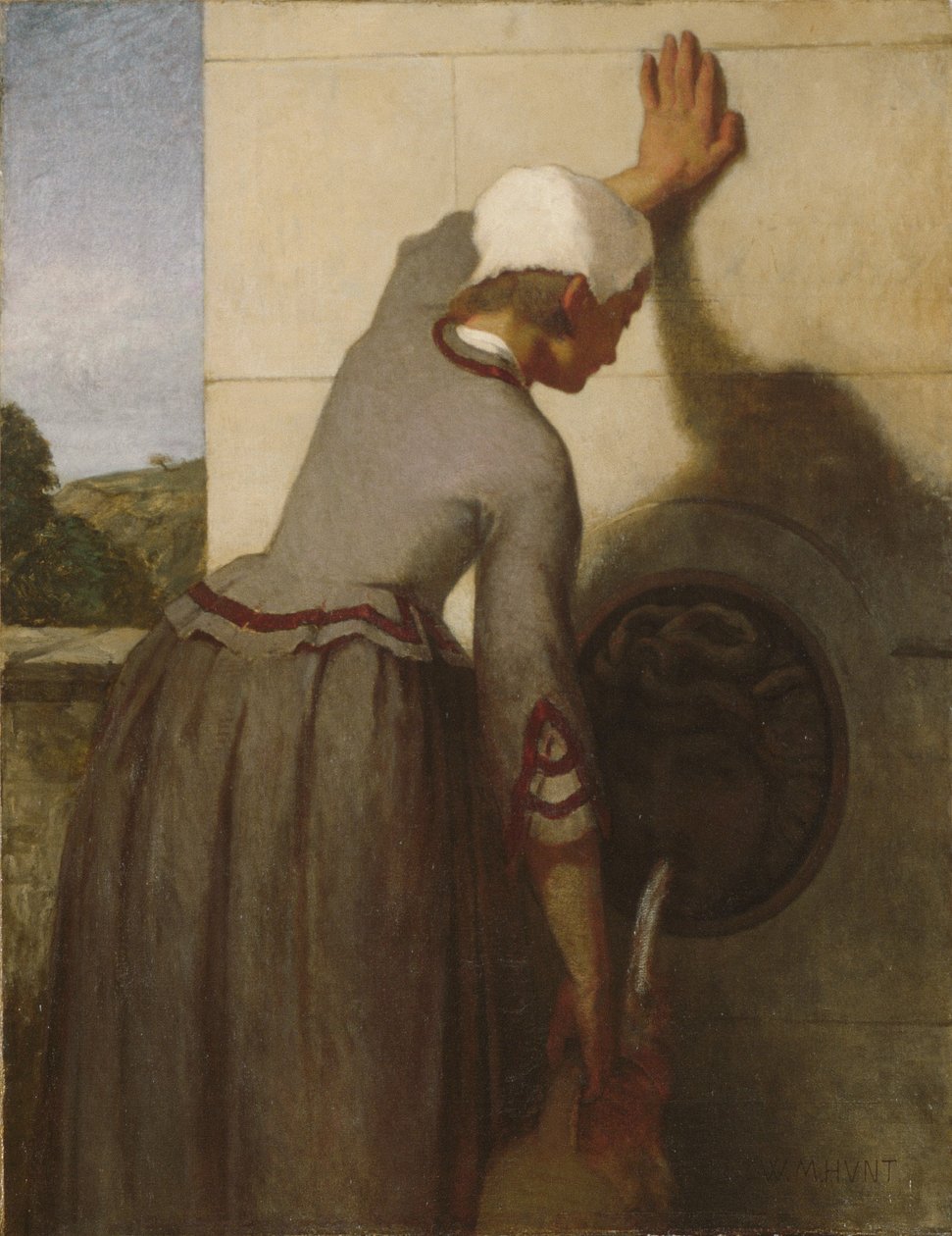 Tyttö suihkulähteellä tekijältä William Morris Hunt