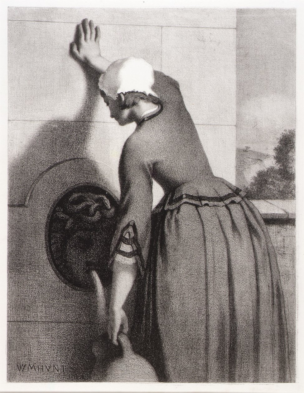 Tyttö suihkulähteellä tekijältä William Morris Hunt