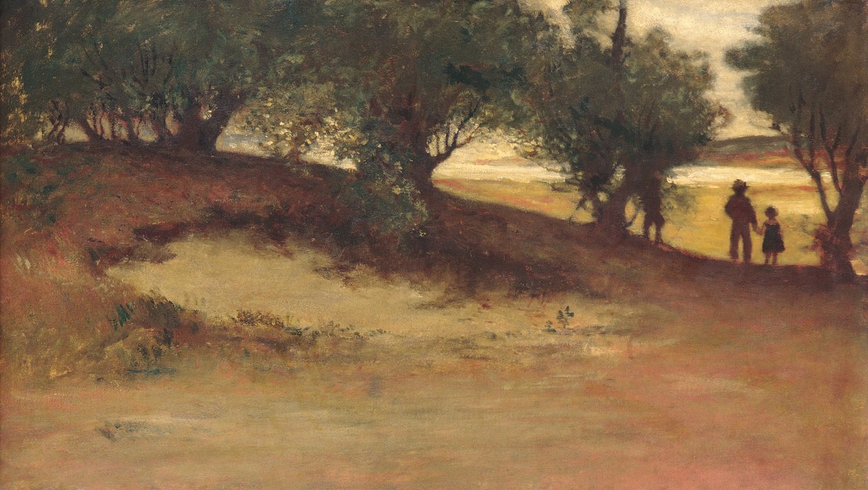 Sand Bank with Willows, Magnolia, 1877. tekijältä William Morris Hunt