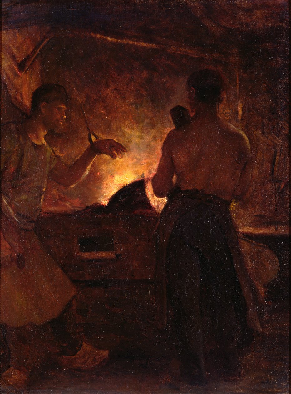 Seppä, noin 1855 (öljy kankaalle) tekijältä William Morris Hunt