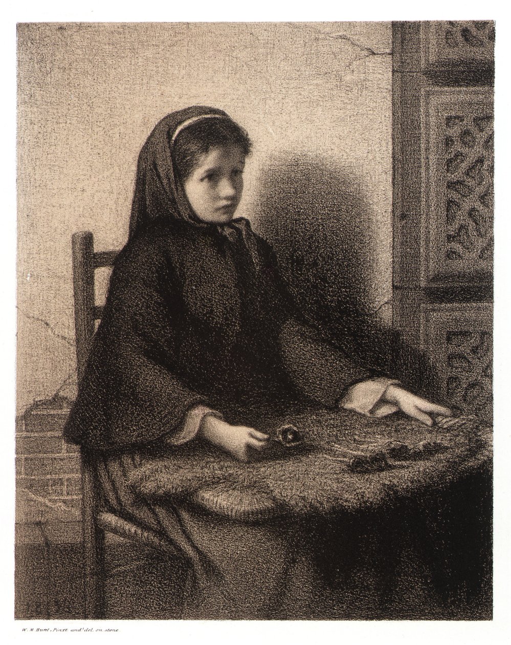Violetti tyttö tekijältä William Morris Hunt