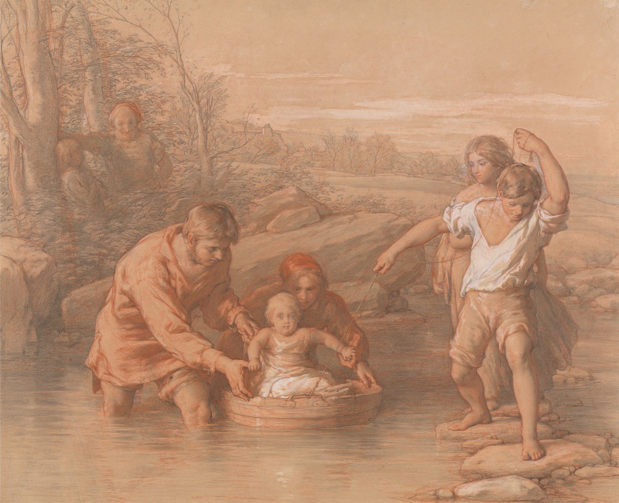 Piirros teosta Ensimmäinen matka varten tekijältä William Mulready