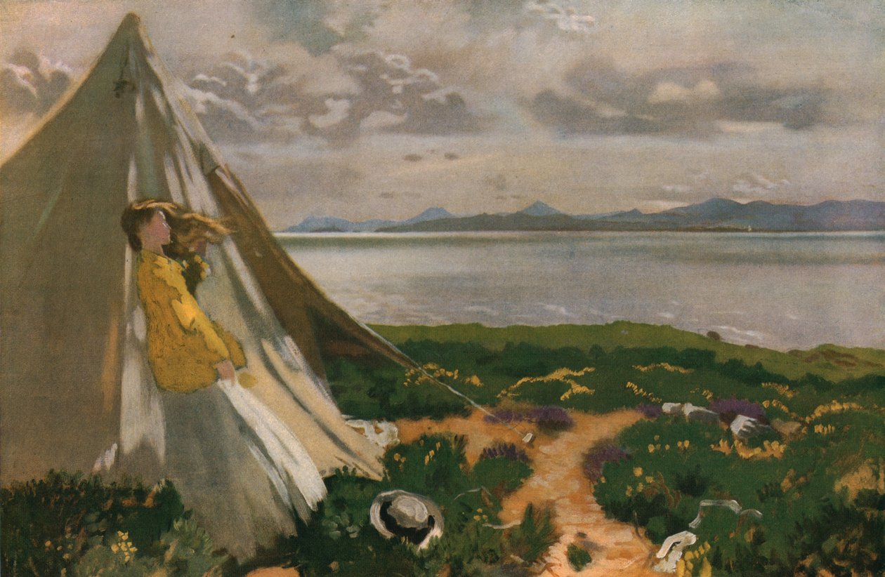 A Breezy Day: Howth Head, 1900-luvun alku, 1930. tekijältä William Newenham Montague Orpen