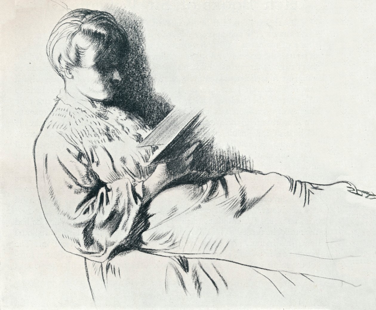 Piirustus sangviinikuvalla, 1900-luku 1932 tekijältä William Newenham Montague Orpen