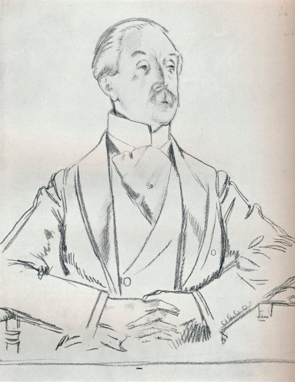 Muotokuvatutkimus lyijykynällä, 1900-luku 1932 tekijältä William Newenham Montague Orpen