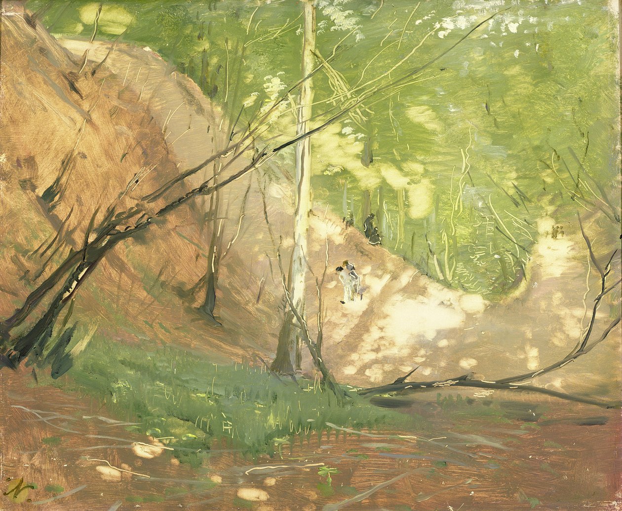 Glade Near Midhurst (öljy kankaalle) tekijältä William Nicholson