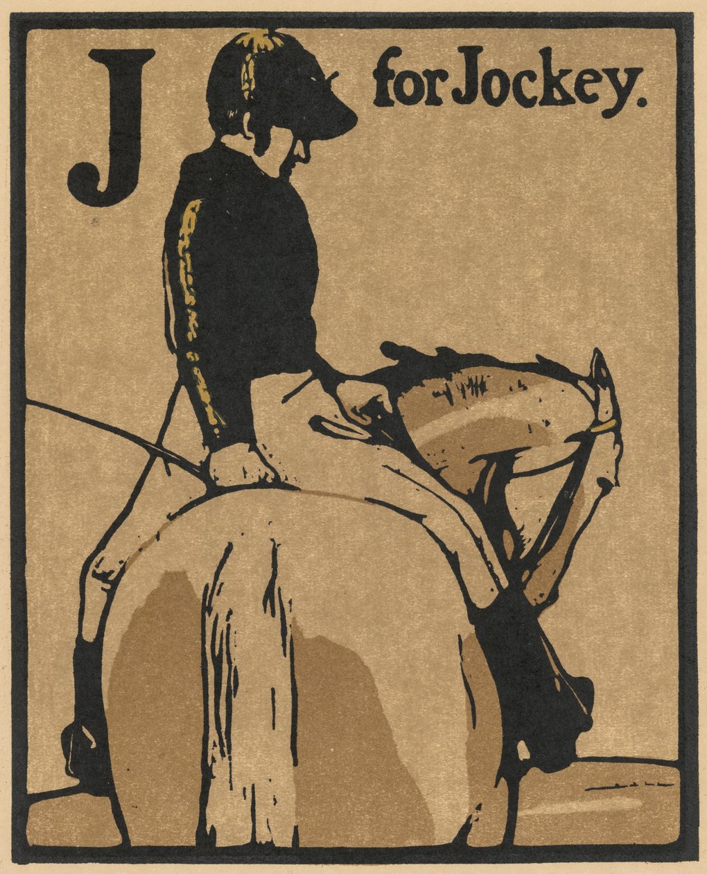 Kahdentoista lajin almanakka: J for Jockey tekijältä William Nicholson