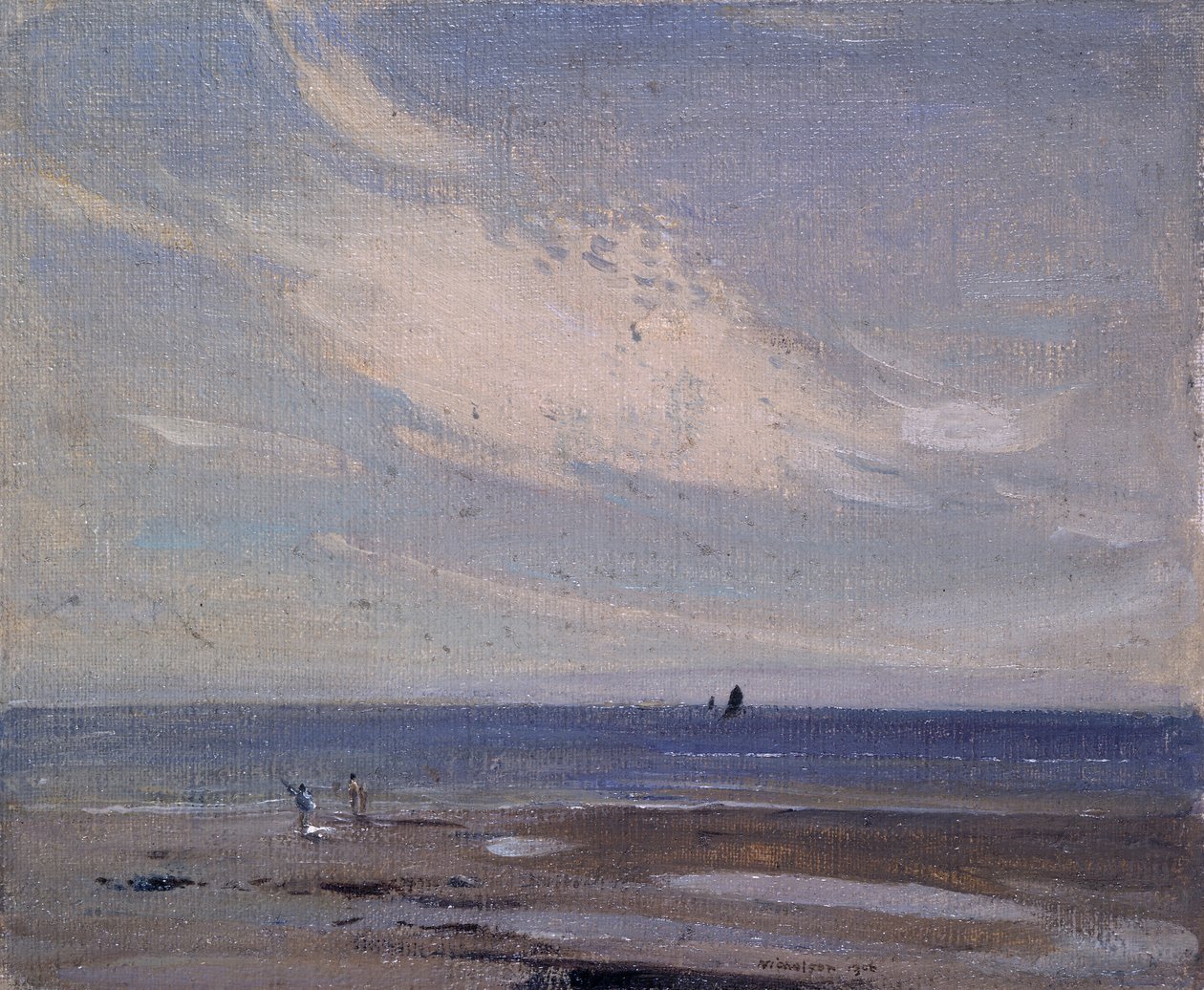 Rannikkokohtaus (Öljy kankaalle laudalle) tekijältä William Nicholson