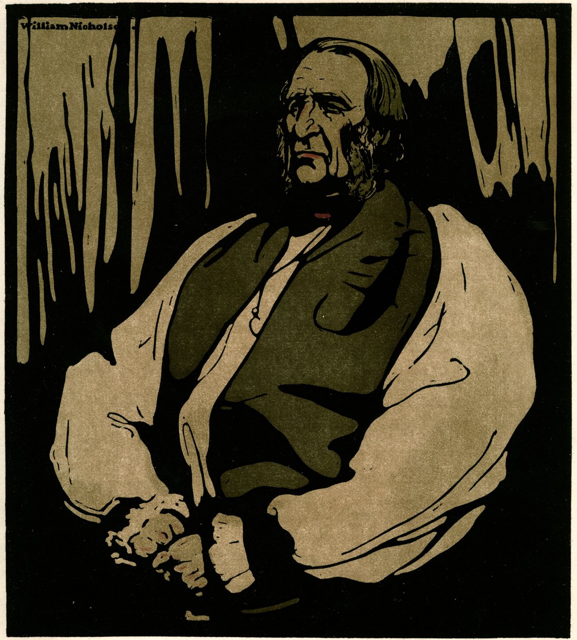Dr Temple, Canterburyn arkkipiispa, n. 1898 (chromolitho) tekijältä William Nicholson