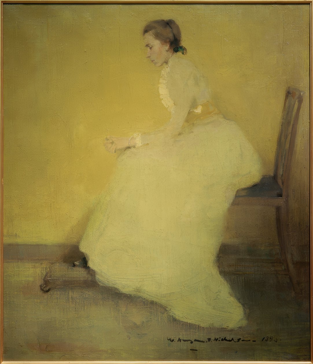 Nainen keltaisessa tekijältä William Nicholson