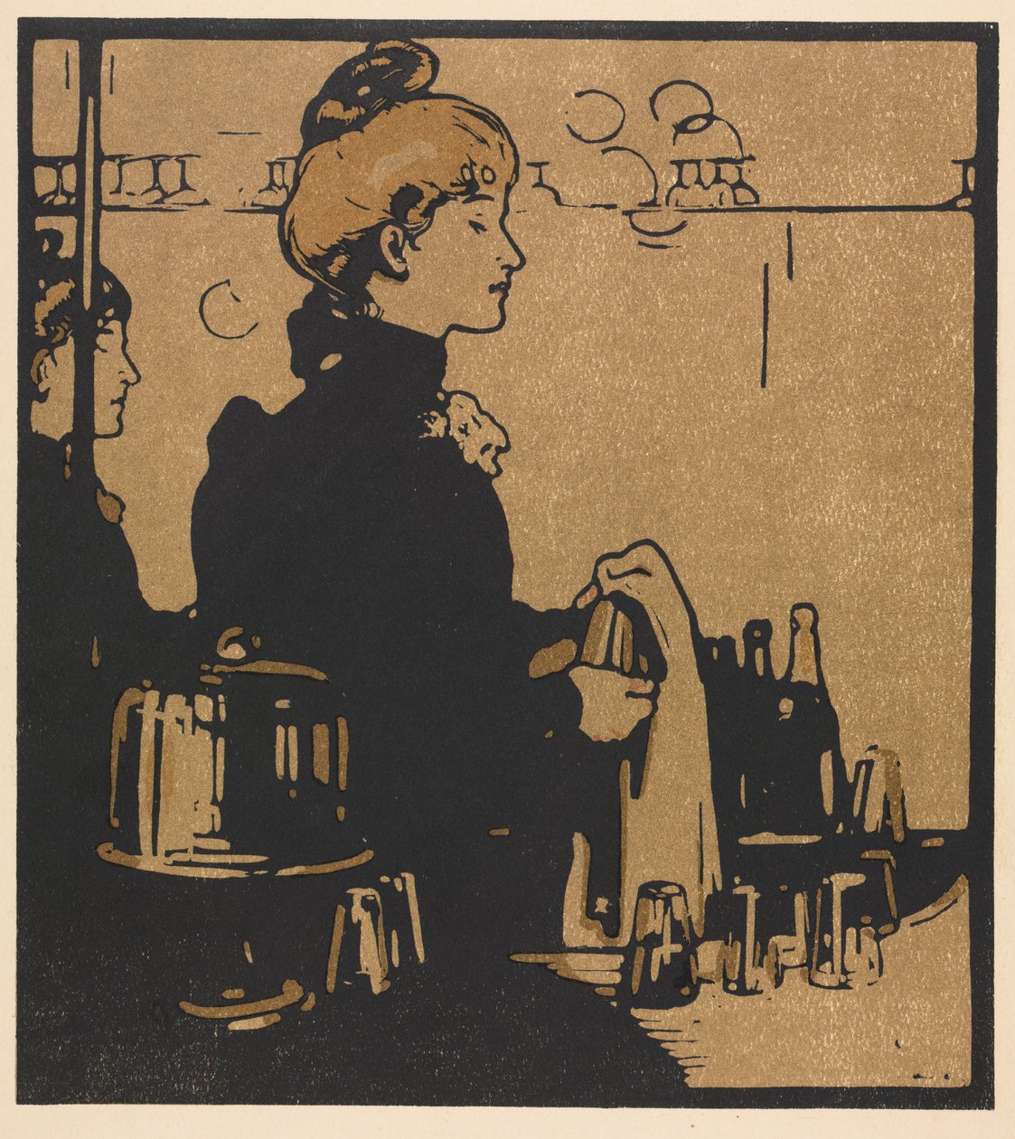 Lontoon tyypit: Barmaid tekijältä William Nicholson