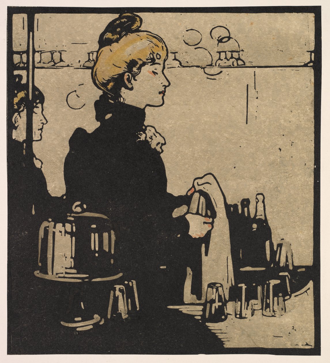 Lontoon tyypit: Barmaid tekijältä William Nicholson