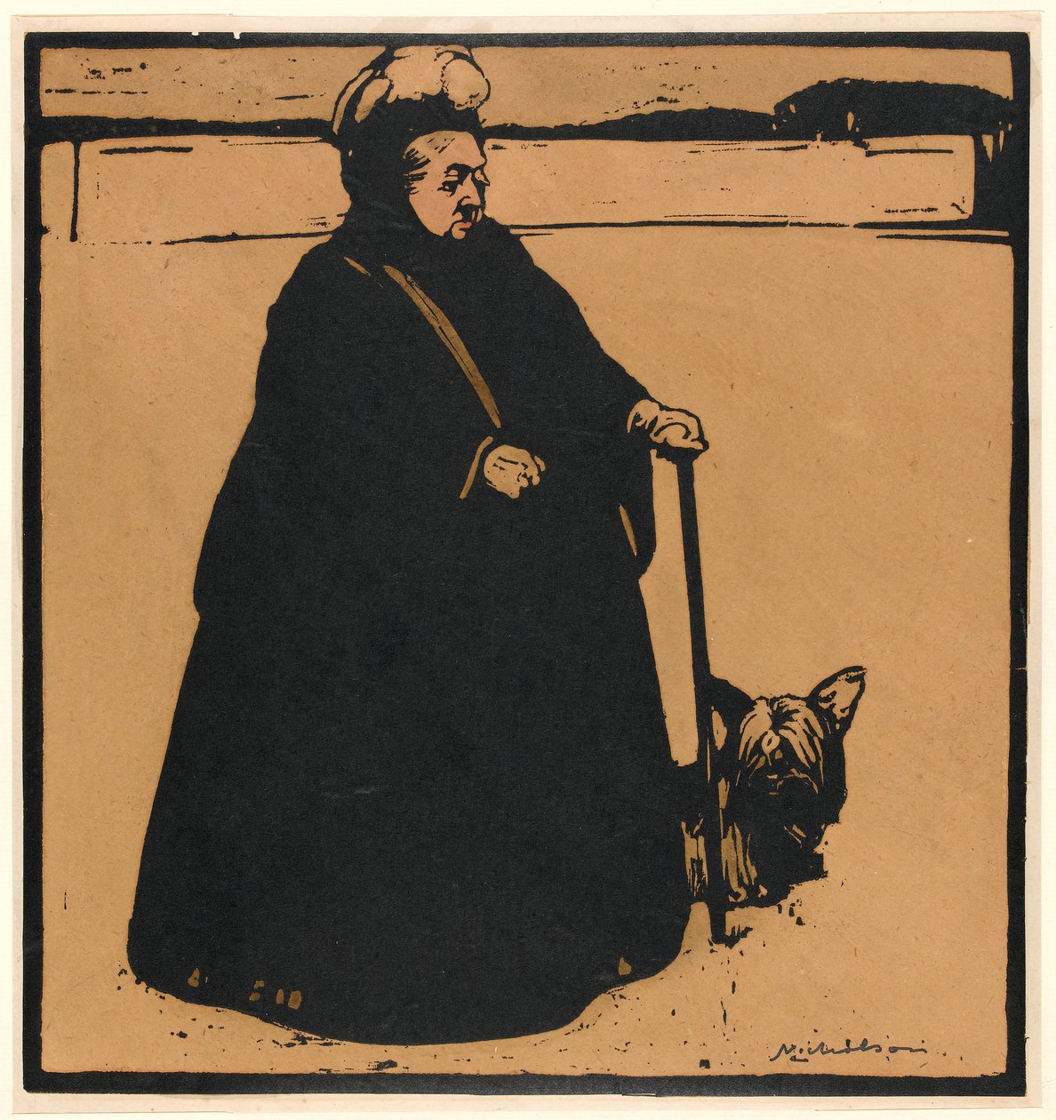 Queen Victoria (puupiirros) tekijältä William Nicholson