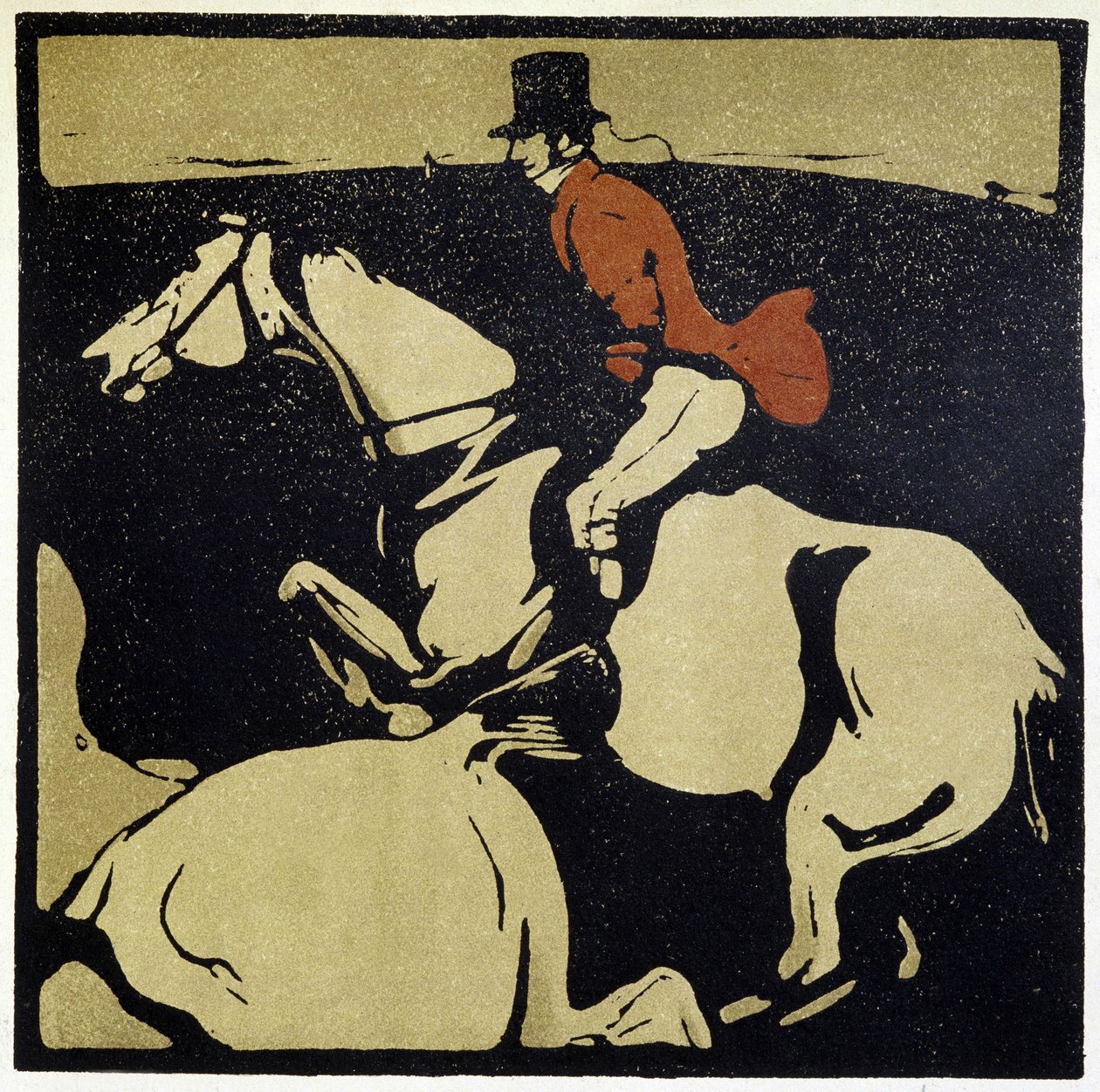 Ratsastus: Mies hevosen selässä - kirjoittanut William Nicholson (1872-1949) tekijältä William Nicholson