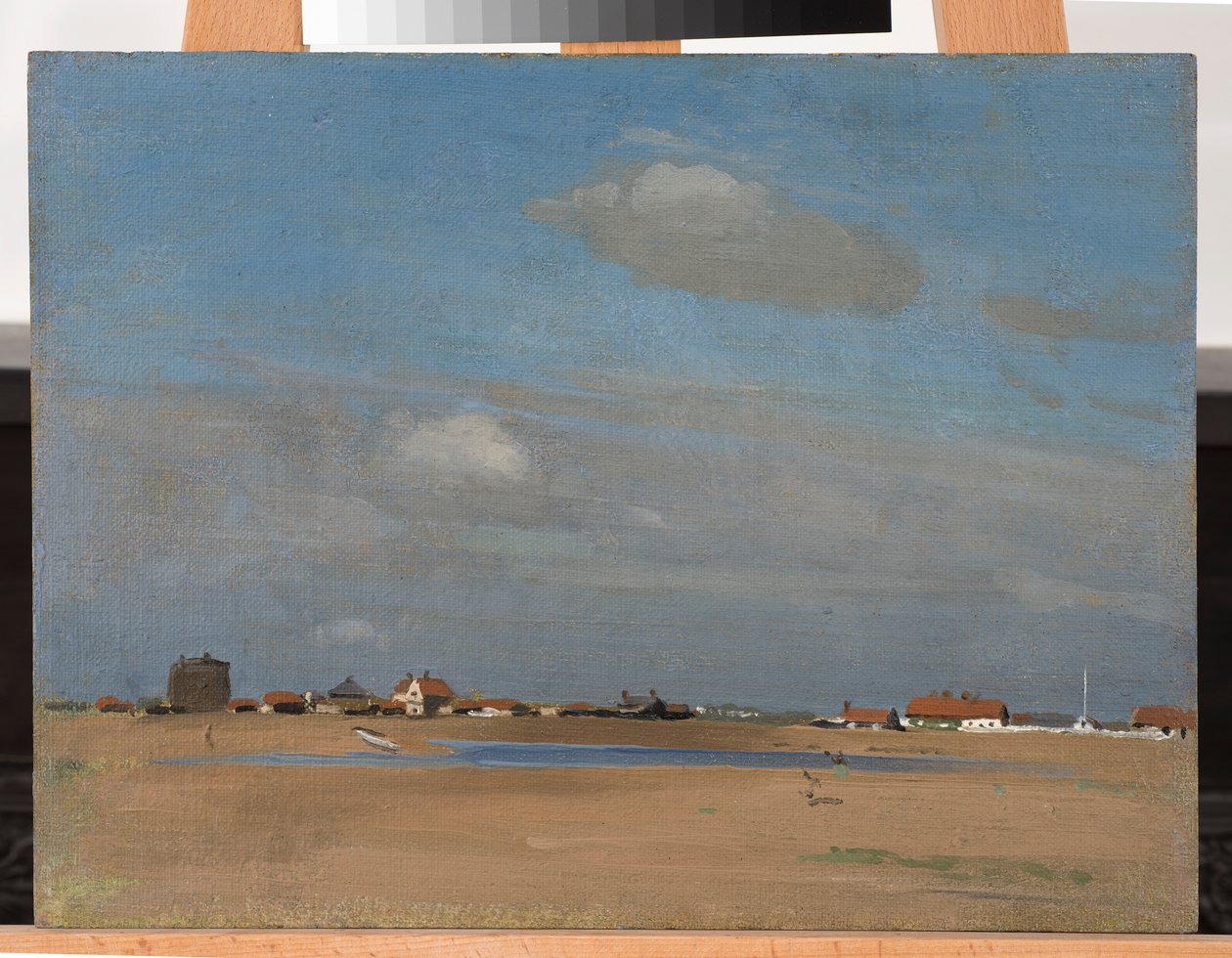 Shingle Street, n. 1907 (aluksella öljy kankaalle) tekijältä William Nicholson