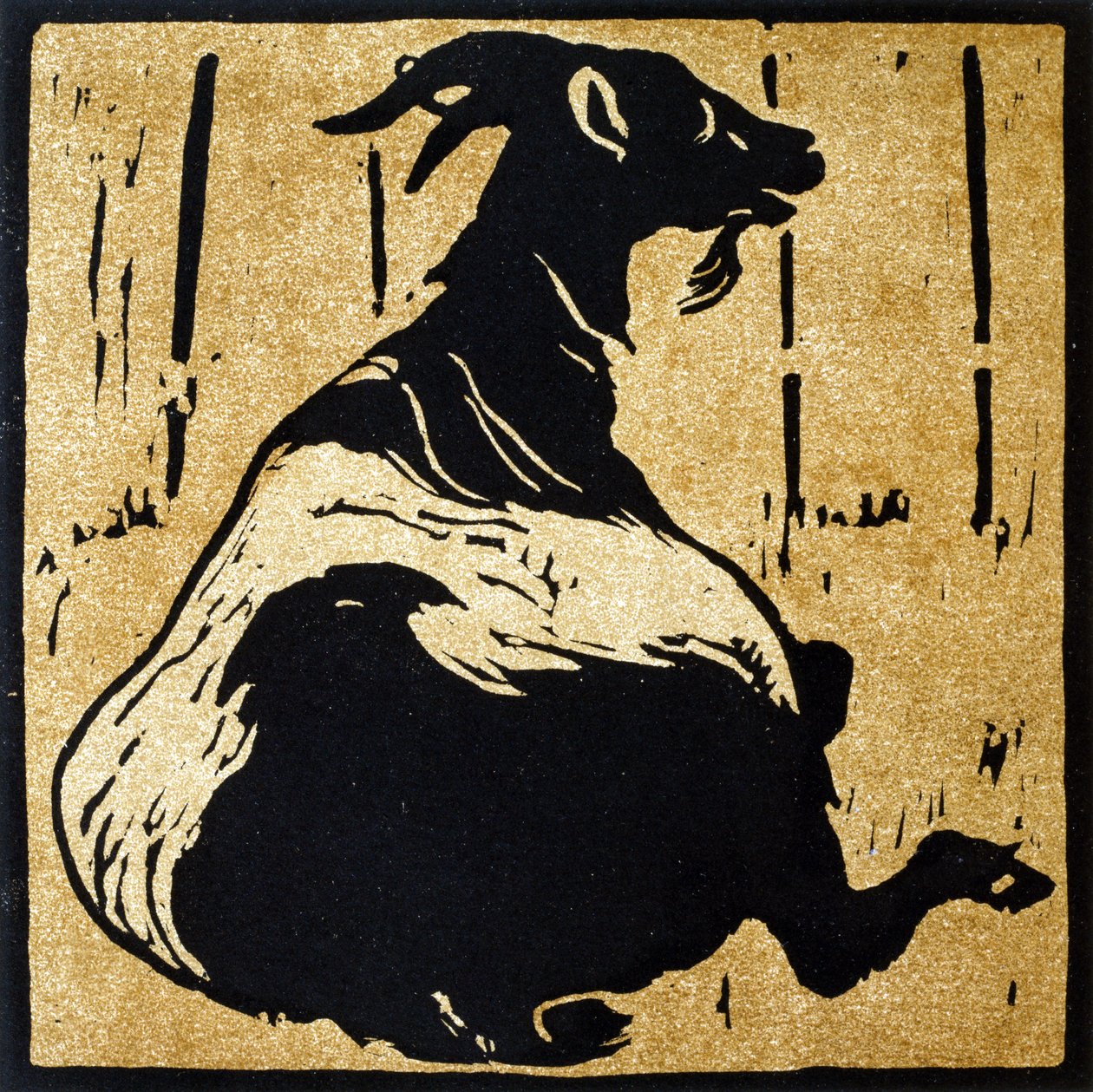 The Toilsome Goat, The Square Book of Animals -kirjasta, kustantaja William Heinemann tekijältä William Nicholson