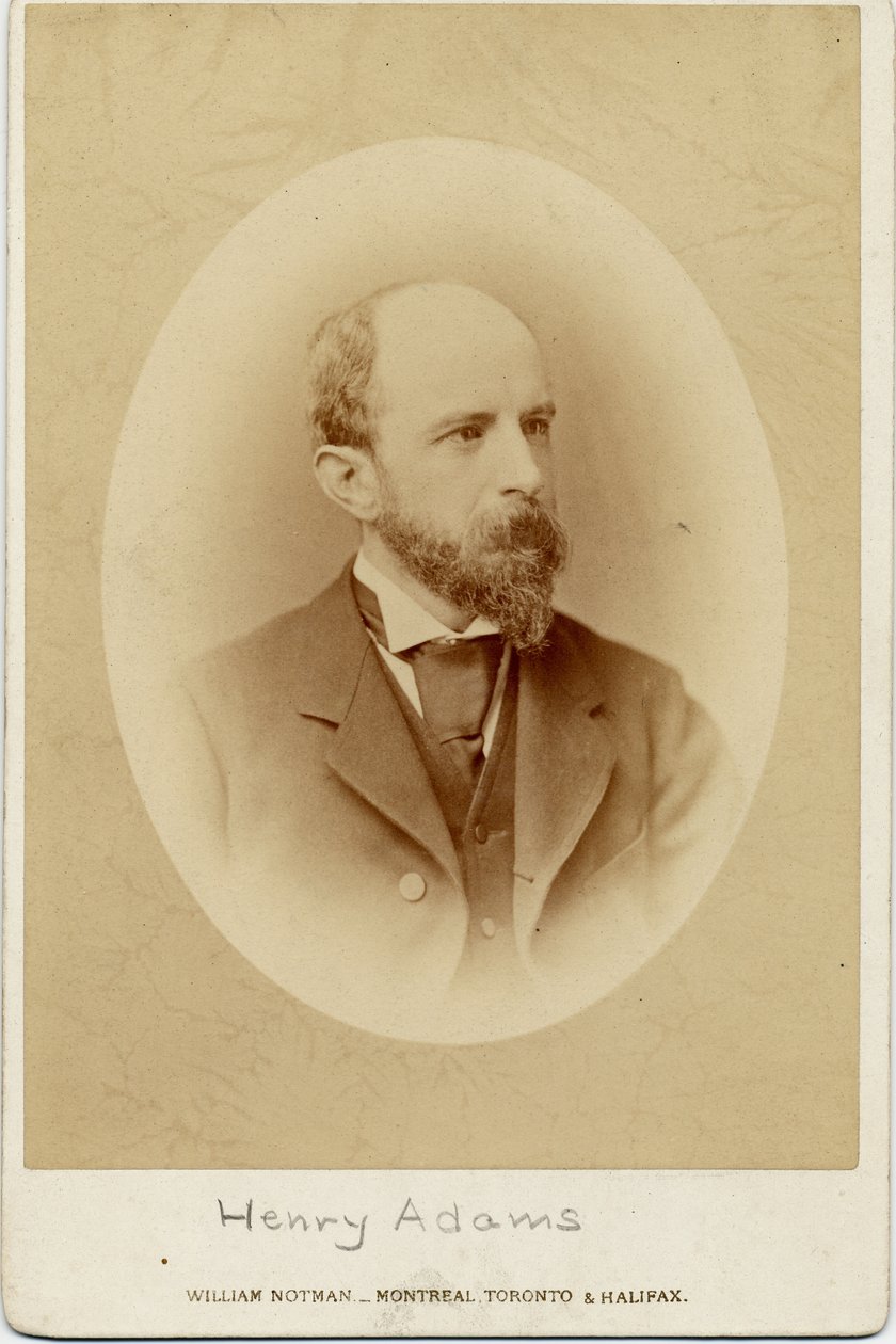 Henry Adams (1838-1918), amerikkalainen historioitsija (albumikuva) tekijältä William Notman