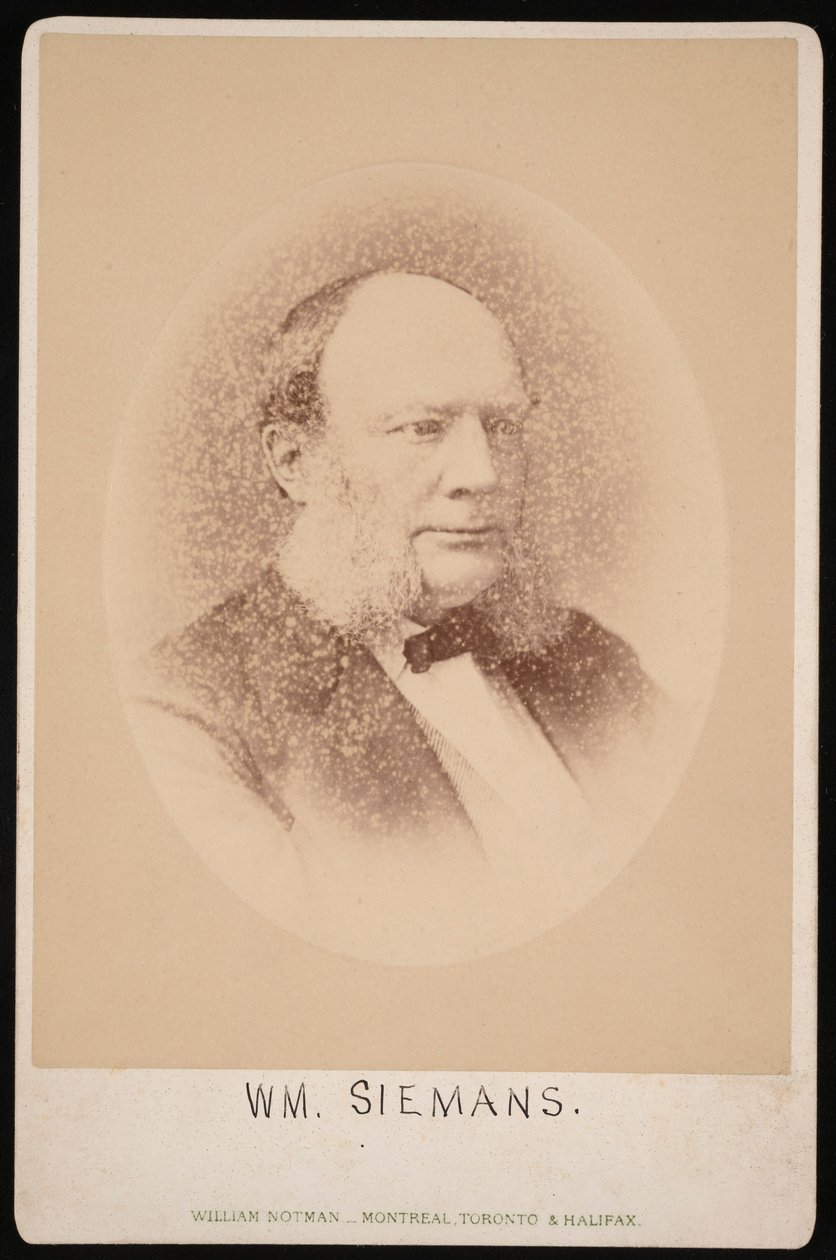 Carl Wilhelm Siemensin muotokuva 1823-1883, Ennen vuotta 1876. tekijältä William Notman