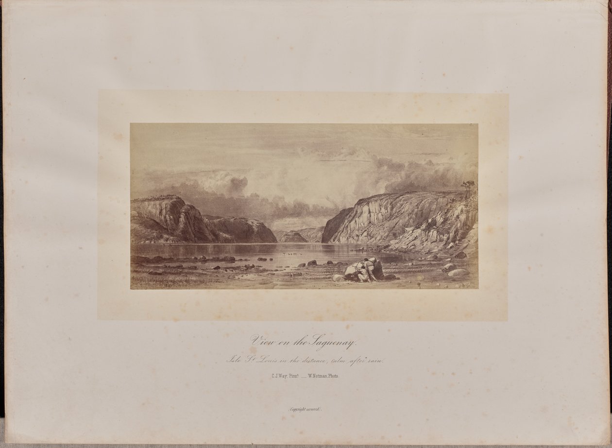 Näkymä Saguenaylle tekijältä William Notman