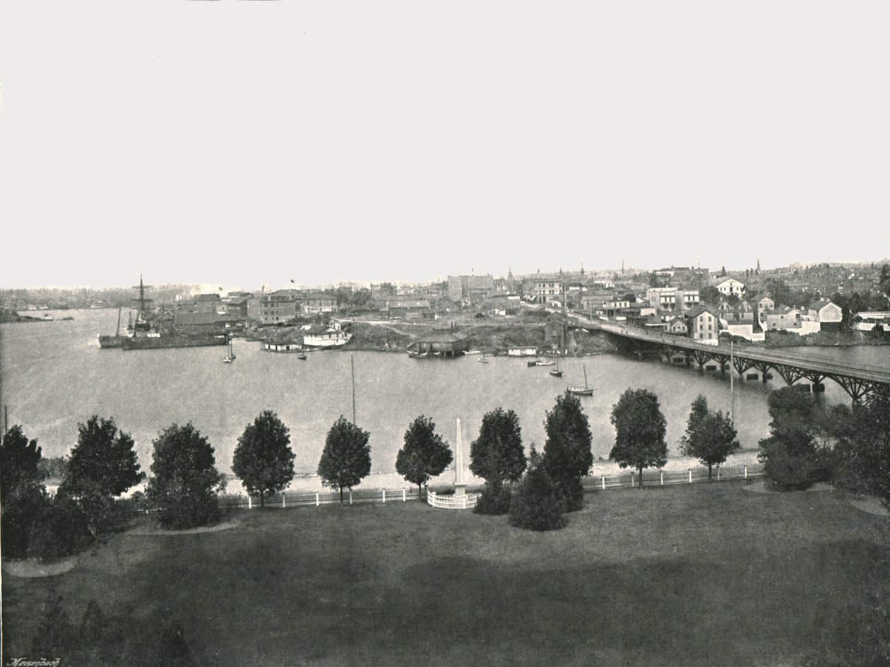 Näkymä hallituksen rakennuksista, Victoria, Kanada, 1895. tekijältä William Notman and Son