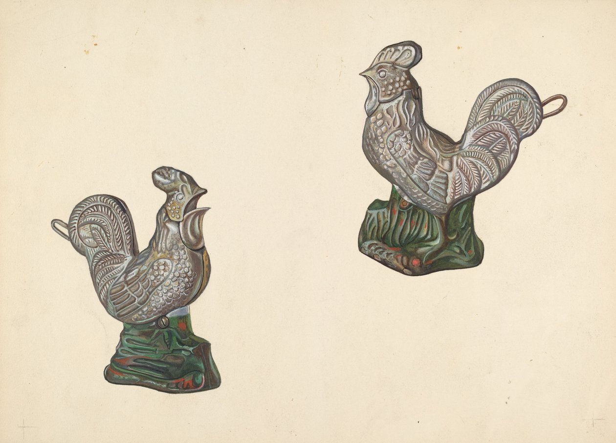 Rooster Coin Bank, c. 1938. tekijältä William O. Fletcher