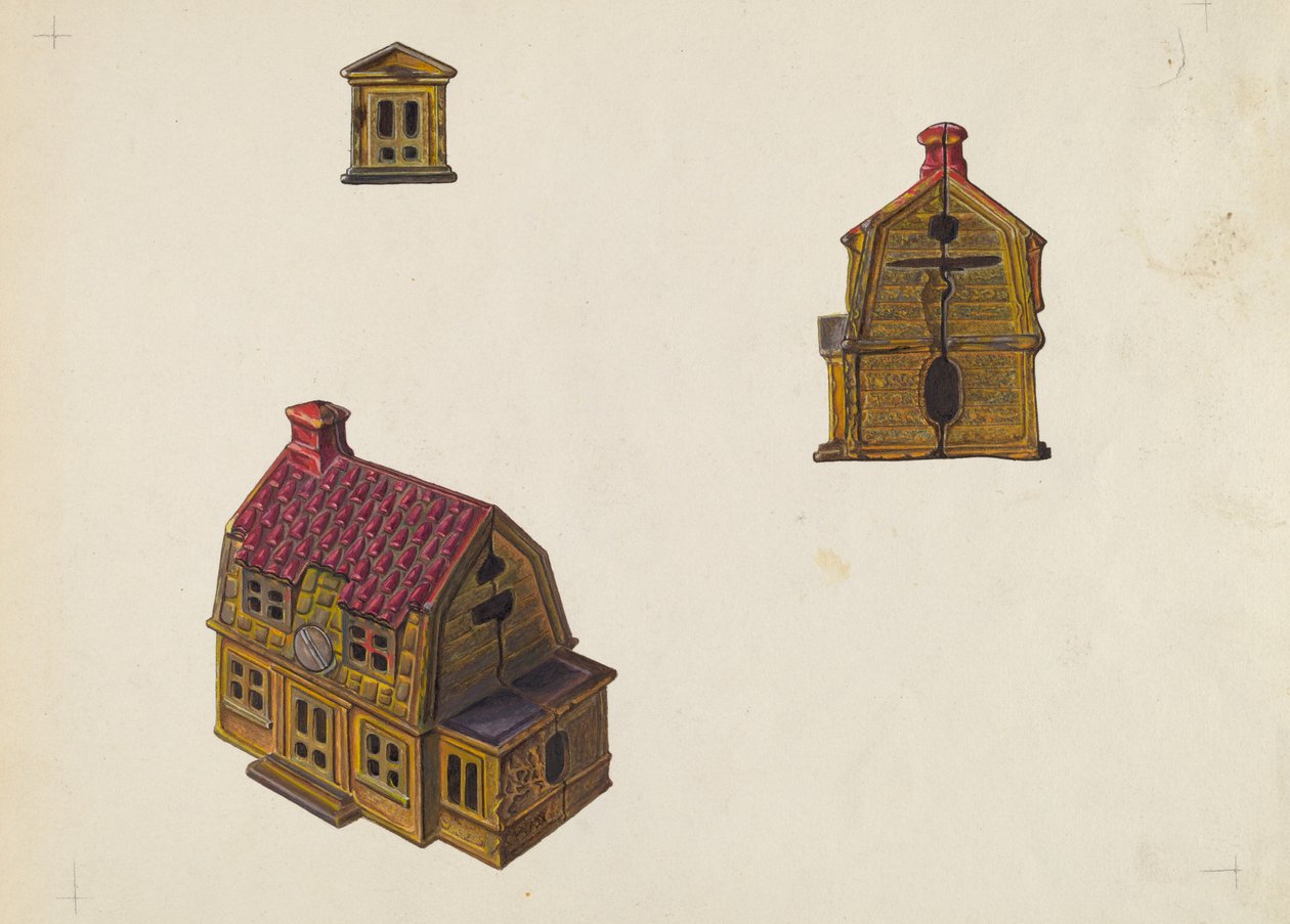 Tile Roof House Bank, c. 1939. tekijältä William O. Fletcher
