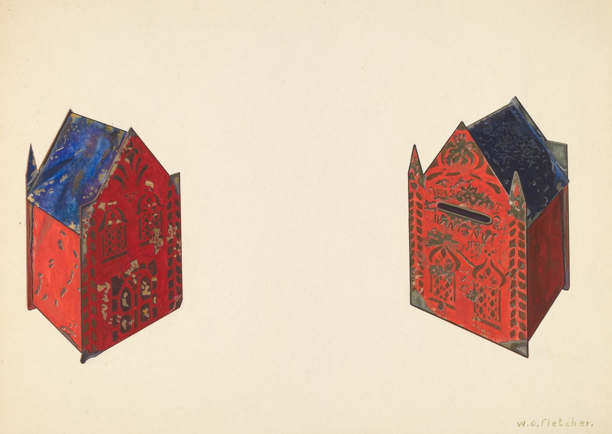 Toy Bank: Waste Not - Want Not, c. 1938. tekijältä William O. Fletcher