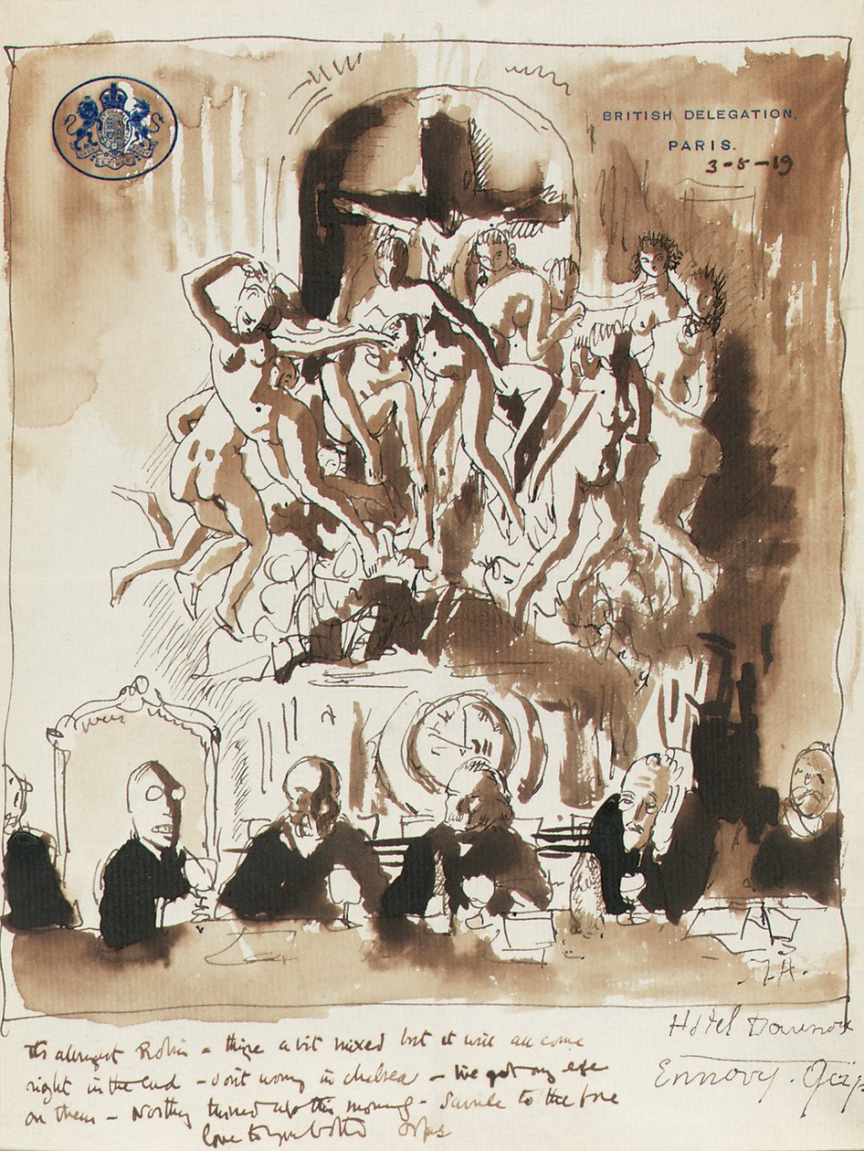 Rauhankonferenssissa Pariisissa tekijältä William Orpen
