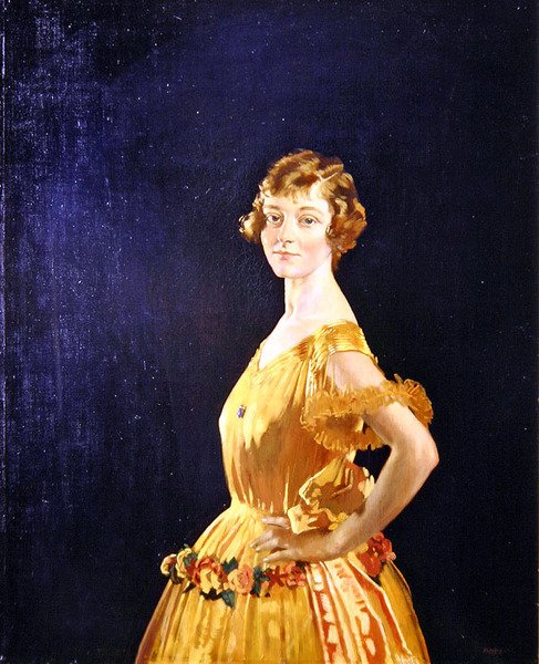 Neiti Simpsonin muotokuva (öljy kankaalle) tekijältä William Orpen