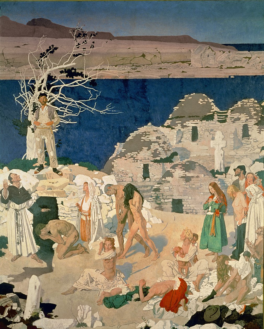 Pyhä kaivo, 1916 (tempera kankaalle) tekijältä William Orpen